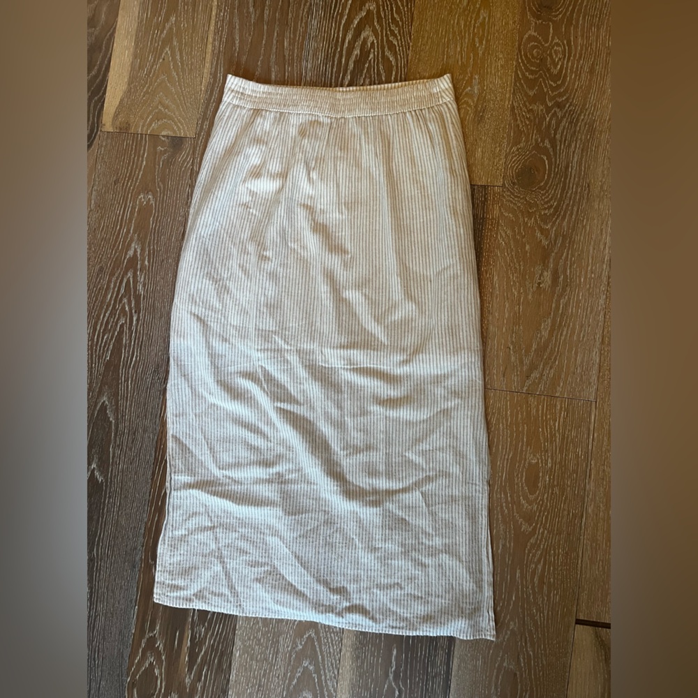 Rhythm Cream cotton striped Skirt - Picture 9 of 13
